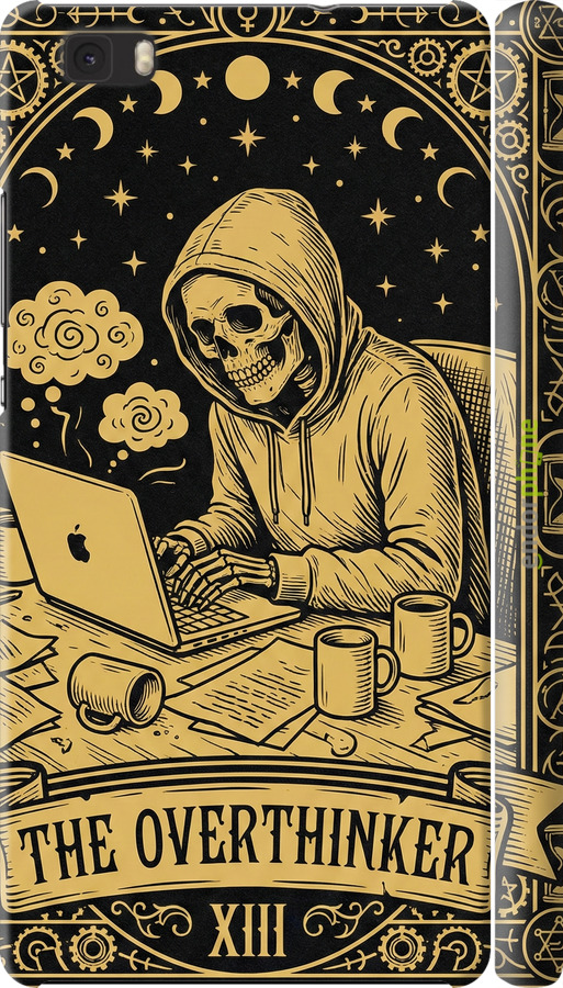 3D пластиковый матовый чехол The Overthinker для Huawei Ascend P8 Lite - 6774m-126 изображение 