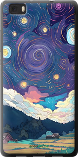 Силиконовый чехол Креативный арт для Huawei Ascend P8 Lite - 6322u-126 изображение 