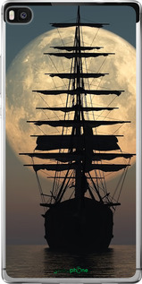 Силиконовый чехол Корабль для Huawei Ascend P8 - 5998u-123 изображение 
