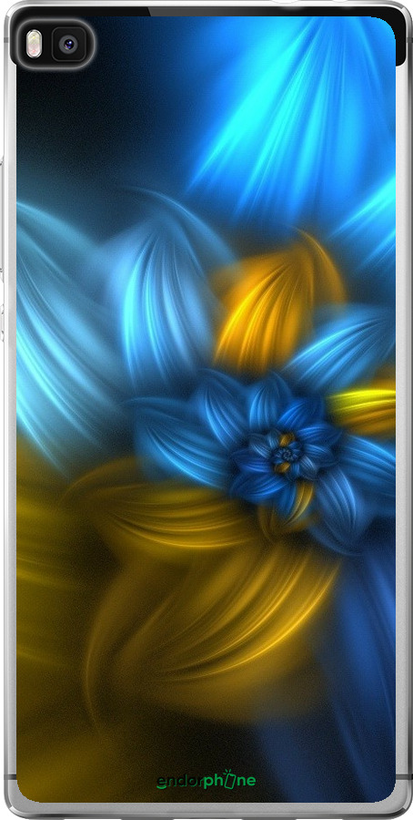 

Силіконовий чохол "Візерунок 46" для Huawei Ascend P8, Синій