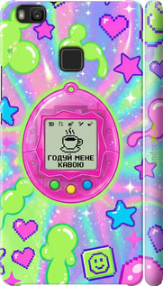 3D пластиковый глянцевый чехол Y2K Aesthetic Retro Pet: Годуй мене кавою для Huawei P9 Lite - 6784c-298 изображение 
