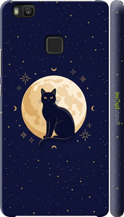 3D пластиковый глянцевый чехол Cute Cat Celestial/Witchy для Huawei P9 Lite - 6787c-298 изображение 