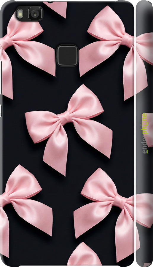 3D пластиковый глянцевый чехол Coquette Ribbons Dark Coquette для Huawei P9 Lite - 6767c-298 изображение 