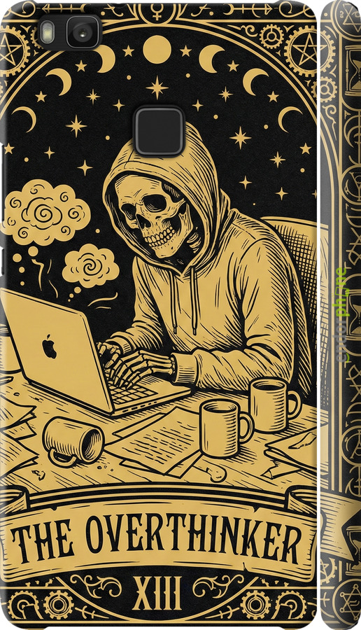 3D пластиковый матовый чехол The Overthinker для Huawei P9 Lite - 6774m-298 изображение 