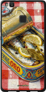 2D пластиковий чехол Vintage Sardine Tin Phone для Huawei P9 Lite - 6772t-298 изображение 