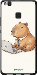 2D пластиковый чехол 'Funny Capybara CEO Working' для Huawei P9 Lite изображение 4
