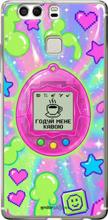 Силиконовый чехол 'Y2K Aesthetic Retro Pet: Годуй мене кавою' для Huawei P9 Plus изображение 3
