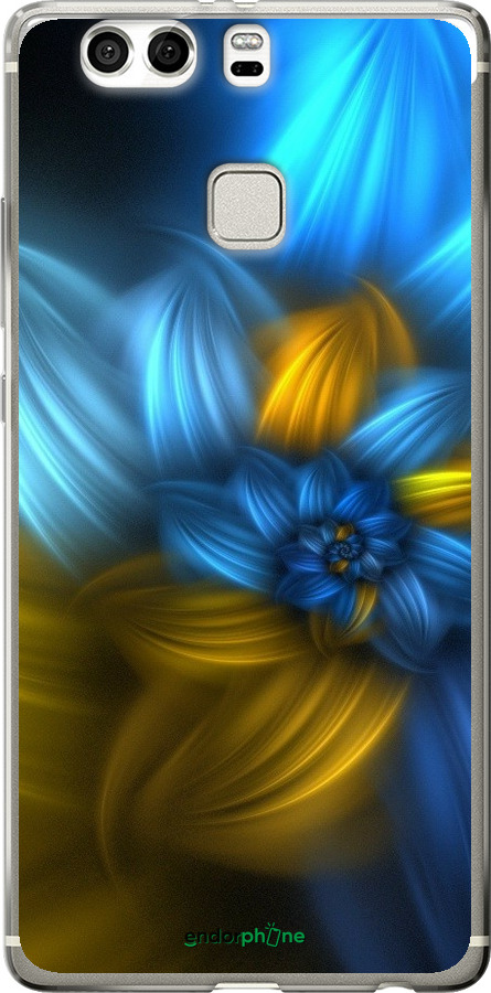 

Силіконовий чохол "Візерунок 46" для Huawei P9 Plus, Синій
