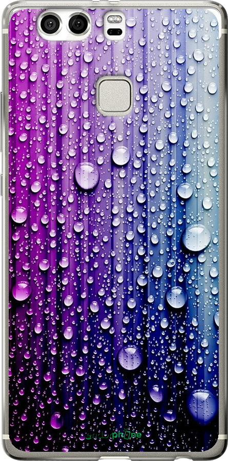 

Силіконовий чохол "Краплини води" для Huawei P9 Plus, Синій