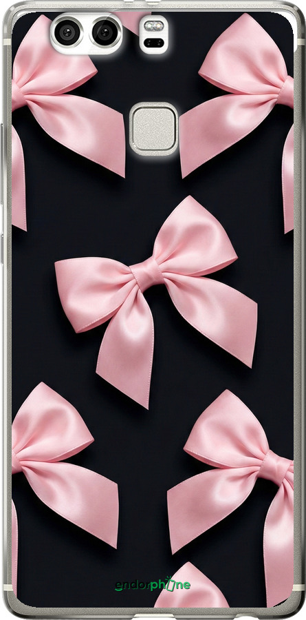 Силиконовый чехол Coquette Ribbons Dark Coquette для Huawei P9 Plus - 6767u-300 изображение 