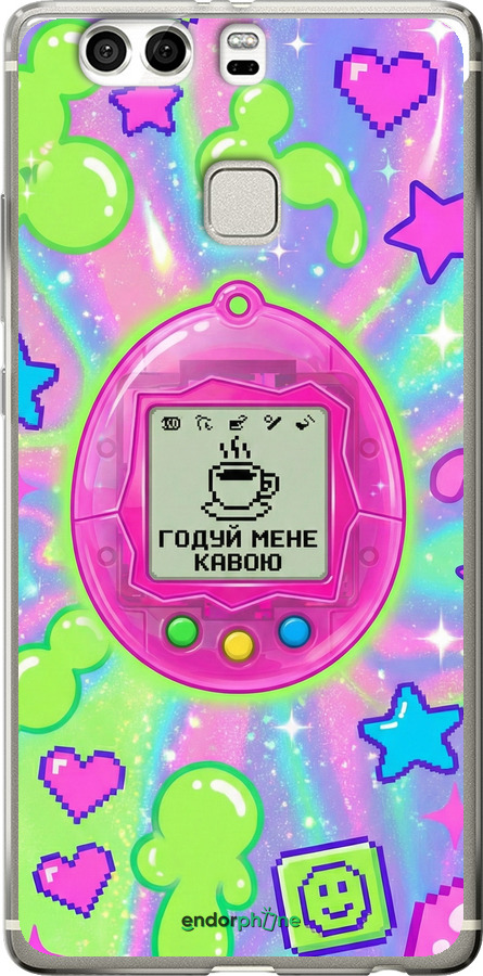 Силиконовый чехол Y2K Aesthetic Retro Pet: Годуй мене кавою для Huawei P9 Plus - 6784u-300 изображение 