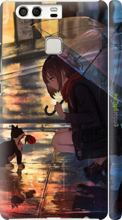 3D пластиковий глянцевий чехол Anime для Huawei P9 - 6609c-347 изображение 