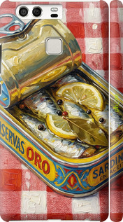 3D пластиковый глянцевый чехол 'Vintage Sardine Tin Phone' для Huawei P9 изображение 5