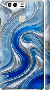 3D пластиковый глянцевый чехол Liquid Chrome для Huawei P9 - 6781c-347 изображение 