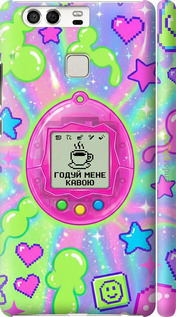 3D пластиковый глянцевый чехол 'Y2K Aesthetic Retro Pet: Годуй мене кавою' для Huawei P9 изображение 5