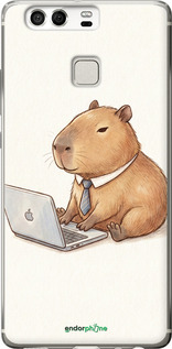 Силиконовый чехол Funny Capybara CEO Working для Huawei P9 - 6777u-347 изображение 