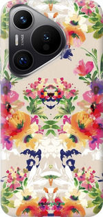 Силиконовый чехол Цветочный узор для Huawei Pura 70 PRO - 1083u-3700 изображение 
