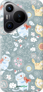 Силиконовый чехол Котята v3 для Huawei Pura 70 PRO - 1223u-3700 изображение 