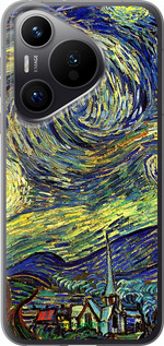 Силиконовый чехол Винсент Ван Гог. Звёздная ночь для Huawei Pura 70 PRO - 163u-3700 изображение 
