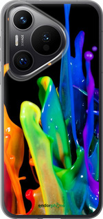 Силиконовый чехол брызги краски для Huawei Pura 70 PRO - 3957u-3700 изображение 