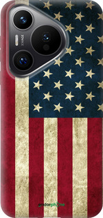 Силиконовый чехол Флаг США для Huawei Pura 70 PRO - 395u-3700 изображение 