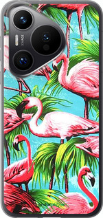 Силиконовый чехол Tropical background для Huawei Pura 70 PRO - 4016u-3700 изображение 
