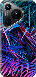 Силіконовий чехол Папороть під ультрафіолетом для Huawei Pura 70 PRO - 4069u-3700 изображение 