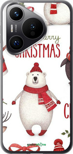 Силіконовий чехол Merry Christmas для Huawei Pura 70 PRO - 4106u-3700 изображение 