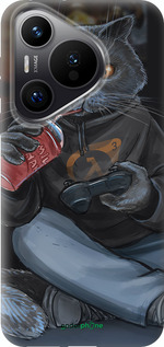 Силиконовый чехол gamer cat для Huawei Pura 70 PRO - 4140u-3700 изображение 