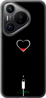 Силіконовий чехол Підзарядка серця для Huawei Pura 70 PRO - 4274u-3700 изображение 