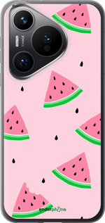 Силиконовый чехол Розовый арбуз для Huawei Pura 70 PRO - 4314u-3700 изображение 