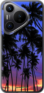 Силиконовый чехол Пальмы для Huawei Pura 70 PRO - 4324u-3700 изображение 