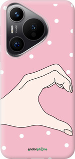 Силіконовий чехол Половинка серця для Huawei Pura 70 PRO - 4340u-3700 изображение 