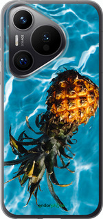Силиконовый чехол Ананас на воде для Huawei Pura 70 PRO - 4384u-3700 изображение 