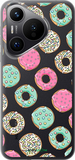 Силиконовый чехол Пончики 1 для Huawei Pura 70 PRO - 4657u-3700 изображение 