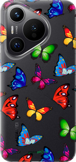Силиконовый чехол Красочные мотыльки для Huawei Pura 70 PRO - 4761u-3700 изображение 