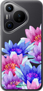 Силиконовый чехол Лотос для Huawei Pura 70 PRO - 4862u-3700 изображение 