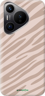 Силиконовый чехол Зебра беж для Huawei Pura 70 PRO - 4875u-3700 изображение 