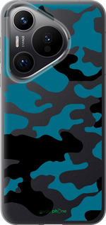 Силиконовый чехол Камуфляж прозрачный фон для Huawei Pura 70 PRO - 4877u-3700 изображение 