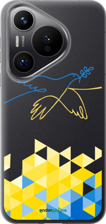 Силиконовый чехол Птица мира для Huawei Pura 70 PRO - 5231u-3700 изображение 