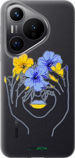 Силиконовый чехол Девушка v4 для Huawei Pura 70 PRO - 5276u-3700 изображение 