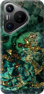 Силіконовий чехол Мармур золото багатство для Huawei Pura 70 PRO - 5419u-3700 изображение 
