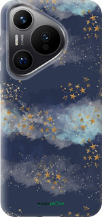 Силиконовый чехол Ночь золотые звезды для Huawei Pura 70 PRO - 5421u-3700 изображение 