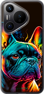 Силиконовый чехол Яркий бульдог для Huawei Pura 70 PRO - 5547u-3700 изображение 