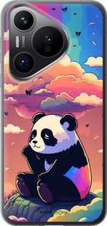 Силиконовый чехол Панда в облаках для Huawei Pura 70 PRO - 5585u-3700 изображение 
