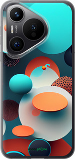 Силиконовый чехол Горошек абстракция для Huawei Pura 70 PRO - 5608u-3700 изображение 