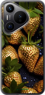Силіконовий чехол Золота полуниця для Huawei Pura 70 PRO - 5637u-3700 изображение 