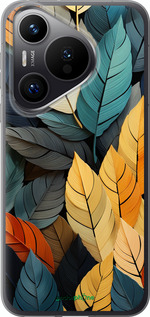 Силіконовий чехол Кольорове листя для Huawei Pura 70 PRO - 5644u-3700 изображение 