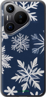 Силиконовый чехол Снежинки для Huawei Pura 70 PRO - 5821u-3700 изображение 