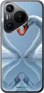 Силіконовий чехол Лебеді для Huawei Pura 70 PRO - 6007u-3700 изображение 